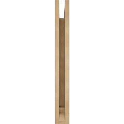 Ekena Millwork - BKTUR035X22X30IMP01RCPR - Timberthane Faux Wood Imperial Style Bracket, Traditional Ends, 3 1/2"W x 22"D x 30"H, Primed Tan