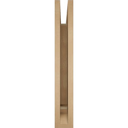Ekena Millwork - BKTUR035X24X24IMP01RCPR - Timberthane Faux Wood Imperial Style Bracket, Traditional Ends, 3 1/2"W x 24"D x 24"H, Primed Tan