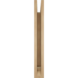 Ekena Millwork - BKTUR035X24X28IMP01RCPR - Timberthane Faux Wood Imperial Style Bracket, Traditional Ends, 3 1/2"W x 24"D x 28"H, Primed Tan