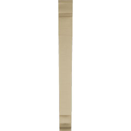Ekena Millwork - BKTUR035X24X36IMP01RCPR - Timberthane Faux Wood Imperial Style Bracket, Traditional Ends, 3 1/2"W x 24"D x 36"H, Primed Tan