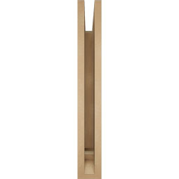 Ekena Millwork - BKTUR035X26X26IMP01RCPR - Timberthane Faux Wood Imperial Style Bracket, Traditional Ends, 3 1/2"W x 26"D x 26"H, Primed Tan