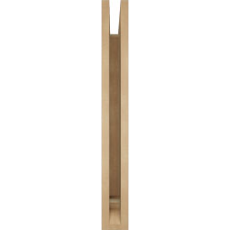 Ekena Millwork - BKTUR035X26X30IMP01RCPR - Timberthane Faux Wood Imperial Style Bracket, Traditional Ends, 3 1/2"W x 26"D x 30"H, Primed Tan