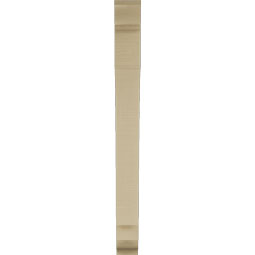 Ekena Millwork - BKTUR035X26X38IMP01RCPR - Timberthane Faux Wood Imperial Style Bracket, Traditional Ends, 3 1/2"W x 26"D x 38"H, Primed Tan