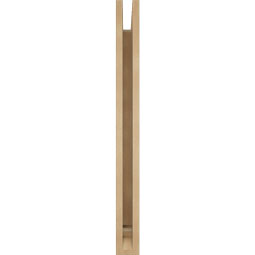 Ekena Millwork - BKTUR035X26X38IMP01RCPR - Timberthane Faux Wood Imperial Style Bracket, Traditional Ends, 3 1/2"W x 26"D x 38"H, Primed Tan