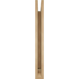 Ekena Millwork - BKTUR035X28X32IMP01RCPR - Timberthane Faux Wood Imperial Style Bracket, Traditional Ends, 3 1/2"W x 28"D x 32"H, Primed Tan