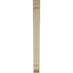 Ekena Millwork - BKTUR035X28X40IMP01RCPR - Timberthane Faux Wood Imperial Style Bracket, Traditional Ends, 3 1/2"W x 28"D x 40"H, Primed Tan