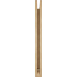 Ekena Millwork - BKTUR035X28X40IMP01RCPR - Timberthane Faux Wood Imperial Style Bracket, Traditional Ends, 3 1/2"W x 28"D x 40"H, Primed Tan