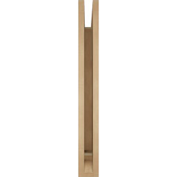 Ekena Millwork - BKTUR035X30X30IMP01RCPR - Timberthane Faux Wood Imperial Style Bracket, Traditional Ends, 3 1/2"W x 30"D x 30"H, Primed Tan
