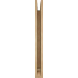 Ekena Millwork - BKTUR035X30X34IMP01RCPR - Timberthane Faux Wood Imperial Style Bracket, Traditional Ends, 3 1/2"W x 30"D x 34"H, Primed Tan