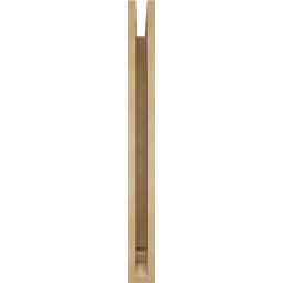 Ekena Millwork - BKTUR035X30X36IMP01RCPR - Timberthane Faux Wood Imperial Style Bracket, Traditional Ends, 3 1/2"W x 30"D x 36"H, Primed Tan