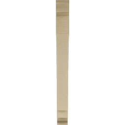 Ekena Millwork - BKTUR035X30X38IMP01RCPR - Timberthane Faux Wood Imperial Style Bracket, Traditional Ends, 3 1/2"W x 30"D x 38"H, Primed Tan