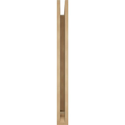 Ekena Millwork - BKTUR035X30X38IMP01RCPR - Timberthane Faux Wood Imperial Style Bracket, Traditional Ends, 3 1/2"W x 30"D x 38"H, Primed Tan