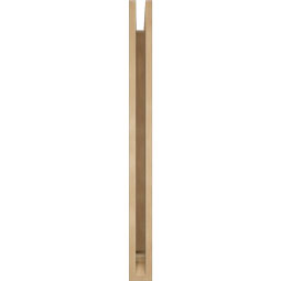 Ekena Millwork - BKTUR035X30X42IMP01RCPR - Timberthane Faux Wood Imperial Style Bracket, Traditional Ends, 3 1/2"W x 30"D x 42"H, Primed Tan