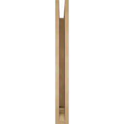 Ekena Millwork - BKTUR035X32X32IMP01RCPR - Timberthane Faux Wood Imperial Style Bracket, Traditional Ends, 3 1/2"W x 32"D x 32"H, Primed Tan