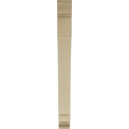 Ekena Millwork - BKTUR035X32X36IMP01RCPR - Timberthane Faux Wood Imperial Style Bracket, Traditional Ends, 3 1/2"W x 32"D x 36"H, Primed Tan