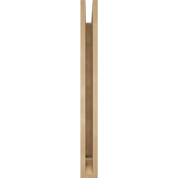 Ekena Millwork - BKTUR035X32X36IMP01RCPR - Timberthane Faux Wood Imperial Style Bracket, Traditional Ends, 3 1/2"W x 32"D x 36"H, Primed Tan