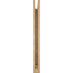 Ekena Millwork - BKTUR035X32X38IMP01RCPR - Timberthane Faux Wood Imperial Style Bracket, Traditional Ends, 3 1/2"W x 32"D x 38"H, Primed Tan