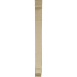 Ekena Millwork - BKTUR035X32X40IMP01RCPR - Timberthane Faux Wood Imperial Style Bracket, Traditional Ends, 3 1/2"W x 32"D x 40"H, Primed Tan