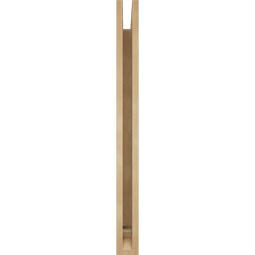 Ekena Millwork - BKTUR035X32X40IMP01RCPR - Timberthane Faux Wood Imperial Style Bracket, Traditional Ends, 3 1/2"W x 32"D x 40"H, Primed Tan