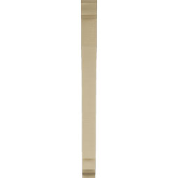 Ekena Millwork - BKTUR035X32X44IMP01RCPR - Timberthane Faux Wood Imperial Style Bracket, Traditional Ends, 3 1/2"W x 32"D x 44"H, Primed Tan