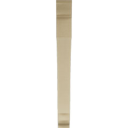 Ekena Millwork - BKTUR035X34X34IMP01RCPR - Timberthane Faux Wood Imperial Style Bracket, Traditional Ends, 3 1/2"W x 34"D x 34"H, Primed Tan