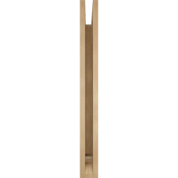 Ekena Millwork - BKTUR035X34X34IMP01RCPR - Timberthane Faux Wood Imperial Style Bracket, Traditional Ends, 3 1/2"W x 34"D x 34"H, Primed Tan