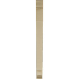 Ekena Millwork - BKTUR035X34X42IMP01RCPR - Timberthane Faux Wood Imperial Style Bracket, Traditional Ends, 3 1/2"W x 34"D x 42"H, Primed Tan
