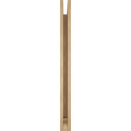 Ekena Millwork - BKTUR035X34X42IMP01RCPR - Timberthane Faux Wood Imperial Style Bracket, Traditional Ends, 3 1/2"W x 34"D x 42"H, Primed Tan