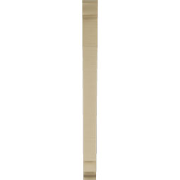 Ekena Millwork - BKTUR035X34X46IMP01RCPR - Timberthane Faux Wood Imperial Style Bracket, Traditional Ends, 3 1/2"W x 34"D x 46"H, Primed Tan