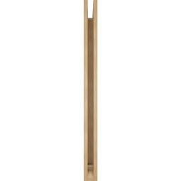 Ekena Millwork - BKTUR035X34X46IMP01RCPR - Timberthane Faux Wood Imperial Style Bracket, Traditional Ends, 3 1/2"W x 34"D x 46"H, Primed Tan