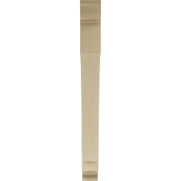 Ekena Millwork - BKTUR035X36X36IMP01RCPR - Timberthane Faux Wood Imperial Style Bracket, Traditional Ends, 3 1/2"W x 36"D x 36"H, Primed Tan