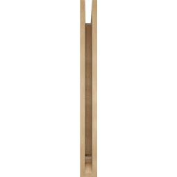 Ekena Millwork - BKTUR035X36X36IMP01RCPR - Timberthane Faux Wood Imperial Style Bracket, Traditional Ends, 3 1/2"W x 36"D x 36"H, Primed Tan