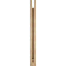 Ekena Millwork - BKTUR035X36X40IMP01RCPR - Timberthane Faux Wood Imperial Style Bracket, Traditional Ends, 3 1/2"W x 36"D x 40"H, Primed Tan