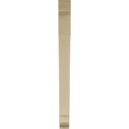 Ekena Millwork - BKTUR035X36X42IMP01RCPR - Timberthane Faux Wood Imperial Style Bracket, Traditional Ends, 3 1/2"W x 36"D x 42"H, Primed Tan