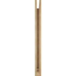 Ekena Millwork - BKTUR035X36X42IMP01RCPR - Timberthane Faux Wood Imperial Style Bracket, Traditional Ends, 3 1/2"W x 36"D x 42"H, Primed Tan
