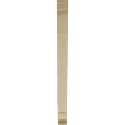 Ekena Millwork - BKTUR035X36X44IMP01RCPR - Timberthane Faux Wood Imperial Style Bracket, Traditional Ends, 3 1/2"W x 36"D x 44"H, Primed Tan