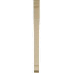 Ekena Millwork - BKTUR035X36X48IMP01RCPR - Timberthane Faux Wood Imperial Style Bracket, Traditional Ends, 3 1/2"W x 36"D x 48"H, Primed Tan