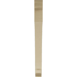 Ekena Millwork - BKTUR035X38X38IMP01RCPR - Timberthane Faux Wood Imperial Style Bracket, Traditional Ends, 3 1/2"W x 38"D x 38"H, Primed Tan