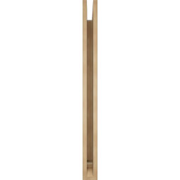 Ekena Millwork - BKTUR035X38X42IMP01RCPR - Timberthane Faux Wood Imperial Style Bracket, Traditional Ends, 3 1/2"W x 38"D x 42"H, Primed Tan