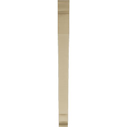 Ekena Millwork - BKTUR035X38X44IMP01RCPR - Timberthane Faux Wood Imperial Style Bracket, Traditional Ends, 3 1/2"W x 38"D x 44"H, Primed Tan