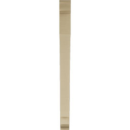 Ekena Millwork - BKTUR035X38X46IMP01RCPR - Timberthane Faux Wood Imperial Style Bracket, Traditional Ends, 3 1/2"W x 38"D x 46"H, Primed Tan