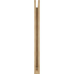 Ekena Millwork - BKTUR035X38X46IMP01RCPR - Timberthane Faux Wood Imperial Style Bracket, Traditional Ends, 3 1/2"W x 38"D x 46"H, Primed Tan