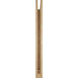Ekena Millwork - BKTUR035X40X40IMP01RCPR - Timberthane Faux Wood Imperial Style Bracket, Traditional Ends, 3 1/2"W x 40"D x 40"H, Primed Tan
