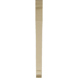 Ekena Millwork - BKTUR035X40X44IMP01RCPR - Timberthane Faux Wood Imperial Style Bracket, Traditional Ends, 3 1/2"W x 40"D x 44"H, Primed Tan