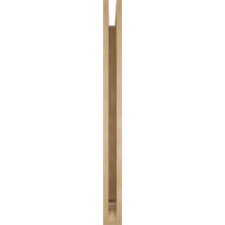 Ekena Millwork - BKTUR035X42X42IMP01RCPR - Timberthane Faux Wood Imperial Style Bracket, Traditional Ends, 3 1/2"W x 42"D x 42"H, Primed Tan