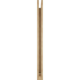 Ekena Millwork - BKTUR035X42X48IMP01RCPR - Timberthane Faux Wood Imperial Style Bracket, Traditional Ends, 3 1/2"W x 42"D x 48"H, Primed Tan