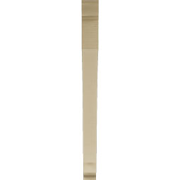 Ekena Millwork - BKTUR035X44X44IMP01RCPR - Timberthane Faux Wood Imperial Style Bracket, Traditional Ends, 3 1/2"W x 44"D x 44"H, Primed Tan