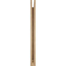 Ekena Millwork - BKTUR035X44X44IMP01RCPR - Timberthane Faux Wood Imperial Style Bracket, Traditional Ends, 3 1/2"W x 44"D x 44"H, Primed Tan