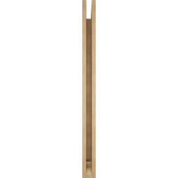 Ekena Millwork - BKTUR035X46X46IMP01RCPR - Timberthane Faux Wood Imperial Style Bracket, Traditional Ends, 3 1/2"W x 46"D x 46"H, Primed Tan