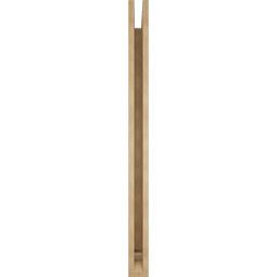 Ekena Millwork - BKTUR035X48X48IMP01RCPR - Timberthane Faux Wood Imperial Style Bracket, Traditional Ends, 3 1/2"W x 48"D x 48"H, Primed Tan